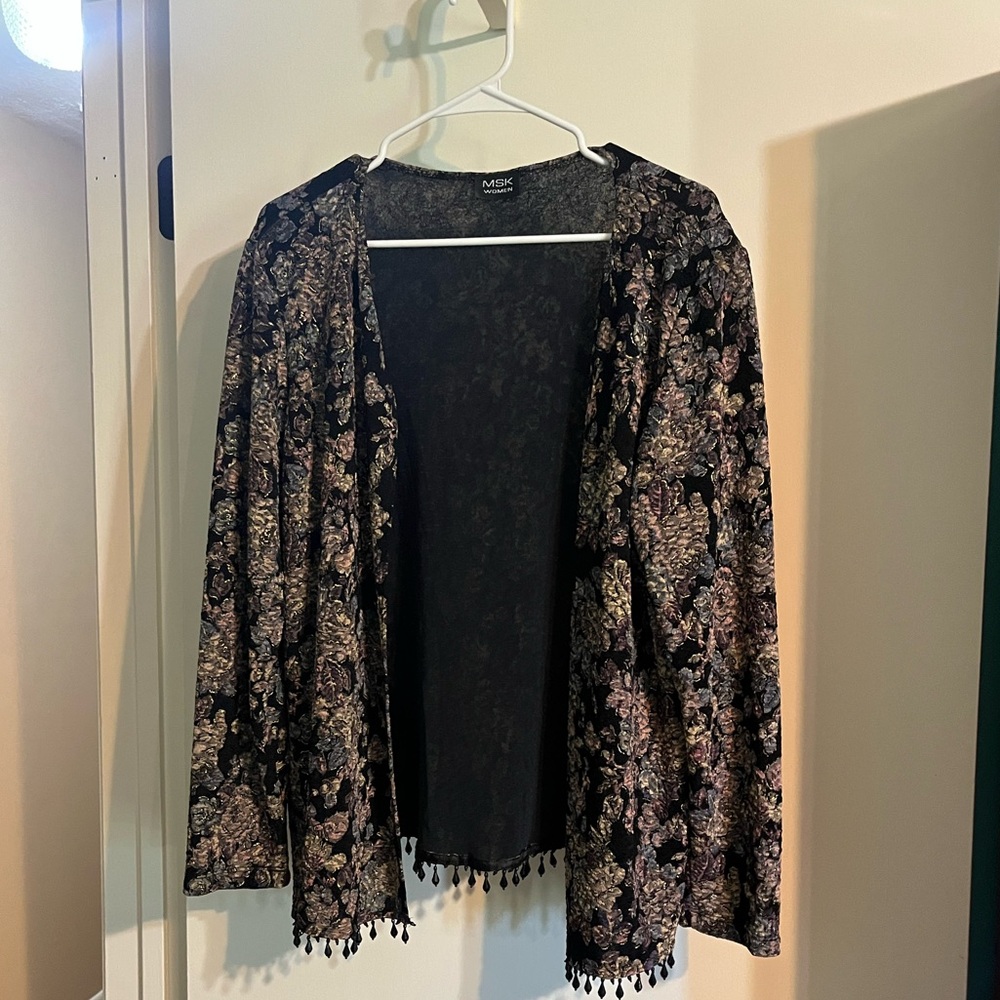 MSK beaded jacket. No size tag, looks like medium to large. Great condition.